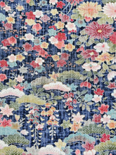 画像をギャラリービューアに読み込む, 破れ格子地絵に松牡丹菊藤花模様【L】