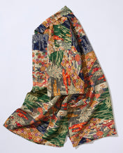 画像をギャラリービューアに読み込む, 菖蒲に楓笹梅家屋に雲掛け模様【L】