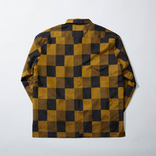 画像をギャラリービューアに読み込む, 菜種油色の格子模様の大島【L】
