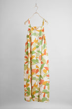 画像をギャラリービューアに読み込む, 葉模様に金彩縁【サイドギャザーワンピース】