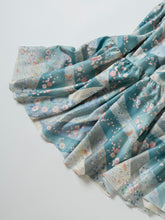 画像をギャラリービューアに読み込む, 青碧色の流線枝花模様暈し染め【ティアード】