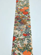 画像をギャラリービューアに読み込む, 縮緬草花鳥模様 【サイドギャザーワンピース】