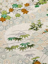 画像をギャラリービューアに読み込む, 笹葉に亀甲青海波古典模様【六つ釦】