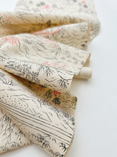 画像をギャラリービューアに読み込む, 線描きに風景模様【六つ釦】