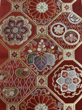 画像をギャラリービューアに読み込む, 蜀江・よろめき縞に花模様【あずま型 中】特上