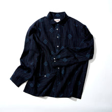 画像をギャラリービューアに読み込む, 5周年・よろめき縞に花幾何学模様【L】