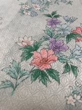 画像をギャラリービューアに読み込む, 麻地紋尽くしに暈し花模様【ギャザータイプ】
