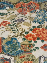 画像をギャラリービューアに読み込む, 亀甲に壺花松絵暈し模様・手染め【L】