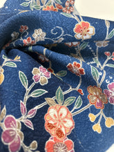 画像をギャラリービューアに読み込む, 膨れ織り地に鳳凰鹿子ヱ霧花模様【サイドギャザーワンピース】