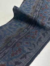 画像をギャラリービューアに読み込む, 縞に唐草模様織り出し本場泥大島紬【S】
