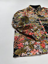 画像をギャラリービューアに読み込む, 変わり横線地紋に撫子・椿花模様【S】