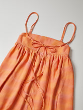 画像をギャラリービューアに読み込む, 暈し橙の色無地【絹】