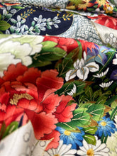 画像をギャラリービューアに読み込む, 【長】変わり波地紋に雲取り吉祥花模様