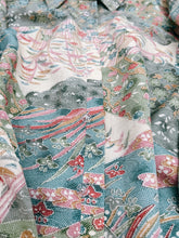 画像をギャラリービューアに読み込む, 流水地紋に鮫小紋風景模様