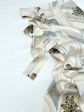 画像をギャラリービューアに読み込む, ⚠️シミあり縞地紋に江戸小紋変わり模様【長丈シュッケニ・丈91㎝】