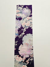 画像をギャラリービューアに読み込む, 流水地紋に雪輪模様草花尽くし【長丈シュッケニ・丈91㎝】