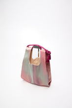 画像をギャラリービューアに読み込む, 薄錆青磁・桃暈し格子地織②【ケニショ・小】