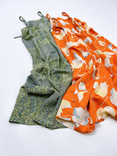 画像をギャラリービューアに読み込む, 鬼しぼ縮緬ちりめん・更紗模様【サイドギャザーワンピース】