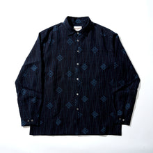 画像をギャラリービューアに読み込む, 5周年・よろめき縞に花幾何学模様【L】