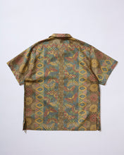 画像をギャラリービューアに読み込む, 蝶に菊・亀甲模様染大島【S】