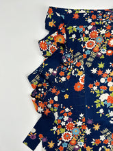 画像をギャラリービューアに読み込む, 鮫小紋地紋に楓菊荻模様【長丈シュッケニ・丈91㎝】