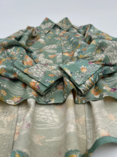 画像をギャラリービューアに読み込む, 注意:難あり のり散らし地紋に草花模様