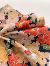 画像をギャラリービューアに読み込む, 芝地紋に大花尽くし模様