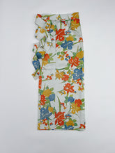 画像をギャラリービューアに読み込む, 藍白大花模様金彩縁【長丈シュッケニ】