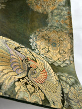 画像をギャラリービューアに読み込む, 丸華鳥模様引箔・金糸【あずま型 大】上物