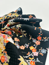 画像をギャラリービューアに読み込む, 麻の葉地紋に破れ色紙に松竹梅模様【長丈シュッケニ・丈91㎝】