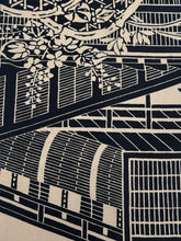 画像をギャラリービューアに読み込む, 軒先花家屋模様【L】ビンテージ