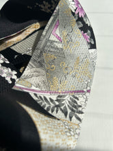 画像をギャラリービューアに読み込む, 扇面花鳥風景模様総斑点地紋【特短】