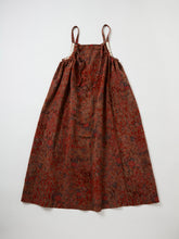 画像をギャラリービューアに読み込む, 鬼しぼ縮緬草花模様【サイドギャザーワンピース】