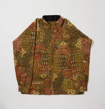 画像をギャラリービューアに読み込む, 紗綾型地紋に手染め更紗丸古典模様【M】