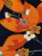 画像をギャラリービューアに読み込む, 枝花に大葉模様紬