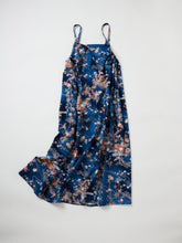 画像をギャラリービューアに読み込む, 膨れ織り地に鳳凰鹿子ヱ霧花模様【サイドギャザーワンピース】