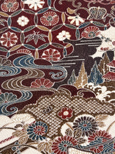 画像をギャラリービューアに読み込む, 御所車雲ヱに草花模様【長丈シュッケニ】