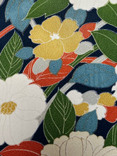 画像をギャラリービューアに読み込む, 霧かけ地紋に大花草模様【S】