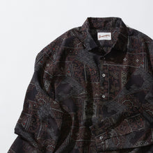 画像をギャラリービューアに読み込む, 切りばめ総更紗幾何模様大島【L】