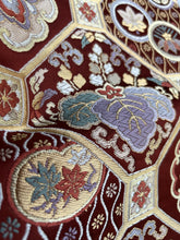 画像をギャラリービューアに読み込む, 蜀江・よろめき縞に花模様【あずま型 中】特上