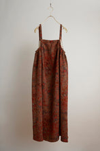 画像をギャラリービューアに読み込む, 鬼しぼ縮緬草花模様【サイドギャザーワンピース】