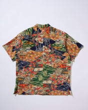 画像をギャラリービューアに読み込む, 菖蒲に楓笹梅家屋に雲掛け模様【L】