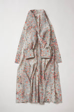 画像をギャラリービューアに読み込む, 白縁縦花暈し模様【四つ釦】