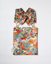 画像をギャラリービューアに読み込む, 風景吉祥花文量し染め模様【ギャザートート】①