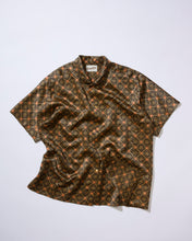 画像をギャラリービューアに読み込む, 縞地紋に格子菱幾何学模様【L】