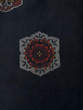 画像をギャラリービューアに読み込む, 飛び柄の花模様大島【L】