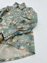 画像をギャラリービューアに読み込む, 注意:難あり のり散らし地紋に草花模様