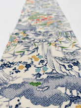 画像をギャラリービューアに読み込む, 型染に御所車風景丸文【六つ釦】