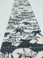 画像をギャラリービューアに読み込む, 縮緬型染笹雲取り絵【サイドギャザーワンピース】