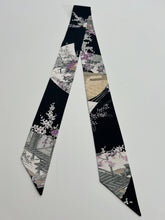 画像をギャラリービューアに読み込む, 扇面花鳥風景模様総斑点地紋【特短】